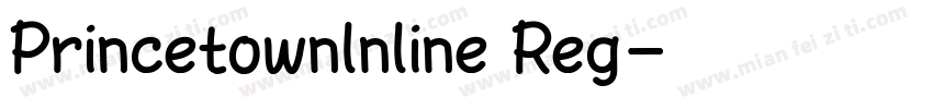Princetownlnline Reg字体转换